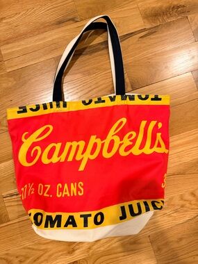 Uniqlo x Andy Warhol x SPRZ NY Campbell's Red & Yellow Logo Tote Bag